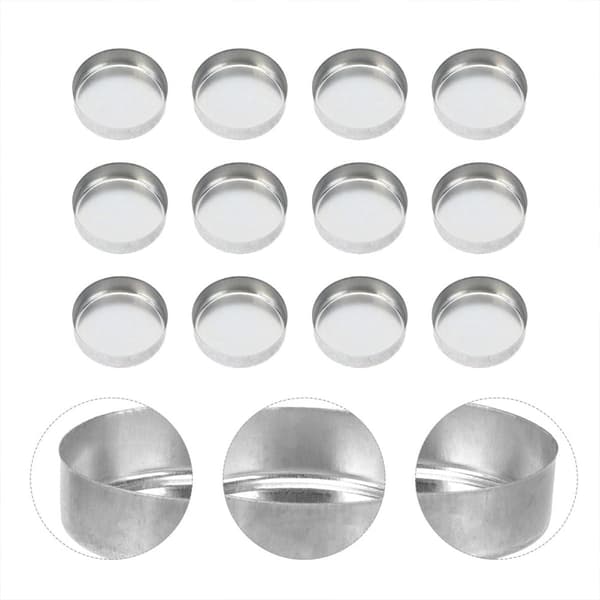20 stk. telyskopper i aluminium, lysestaker, DIY-lysbeholder, enkel stil, elegant design