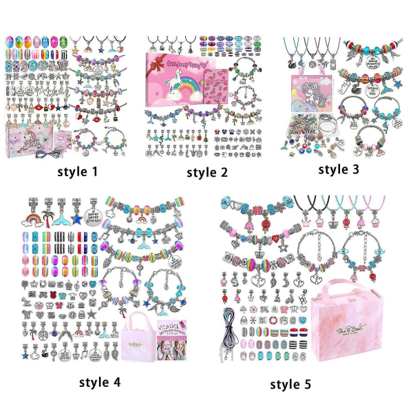 2023 DIY Armbånd Making Kit Perle Smykker Craft Girls