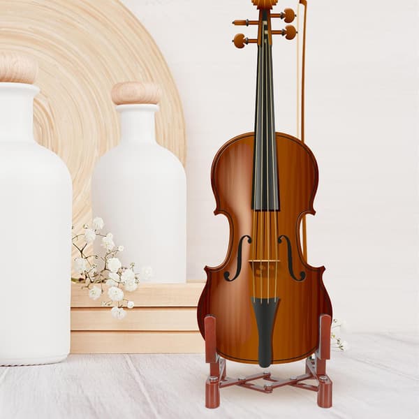 Bærbart violinstativ Violinstøtte Fiddlestativ Abs Svampemateriale Sammenklappeligt design Forhindrer