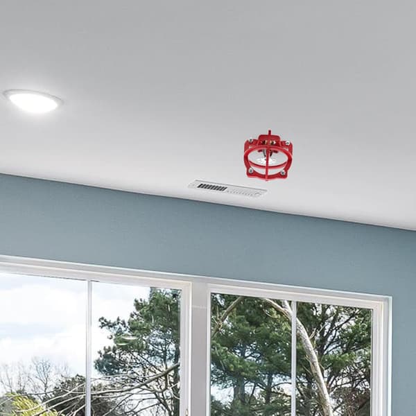 Brannsprinklerhodebeskytterdeksel for brannsikkerhetssystem Rød aluminiumslegering sprinklerhodehette