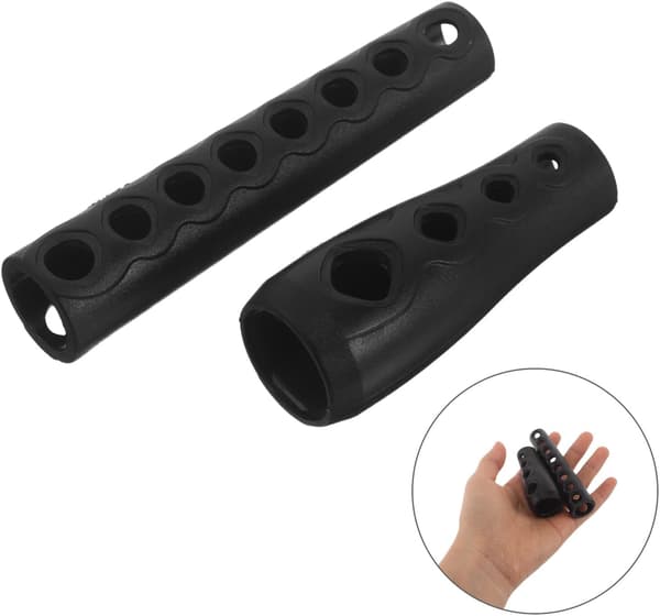 2 st svart dykslangskydd – Andningsbart PVC lågtrycksregulatorslangskydd
