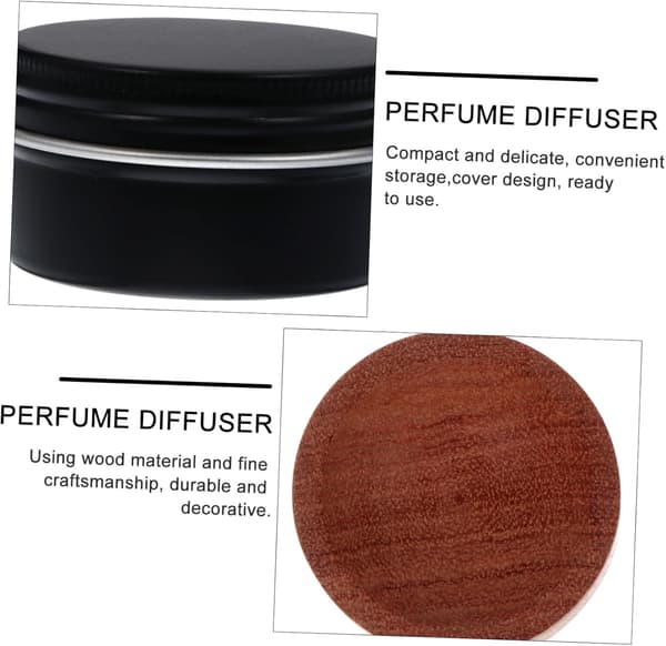 3 stk. eterisk oljediffuser i tre for aromaterapi, bærbar diffuser for hjemmekontor, trygg å bruke