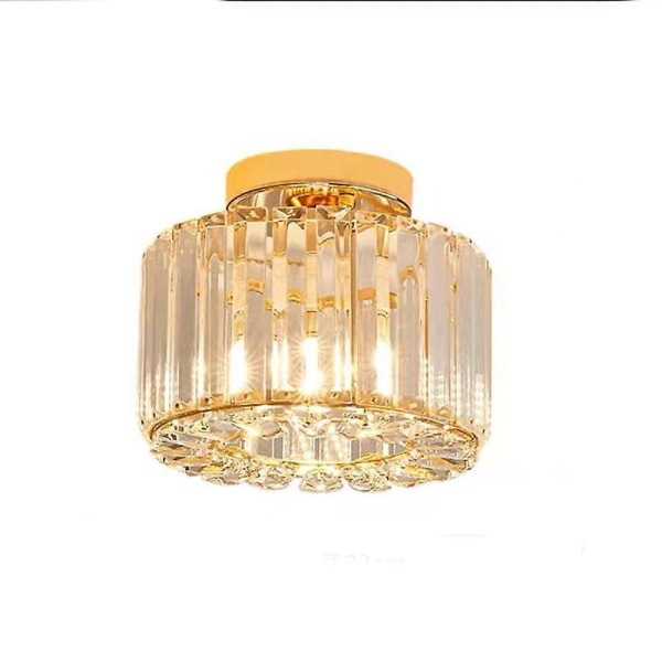 22cm Taklamper Led Krystall Gang Porch Metall