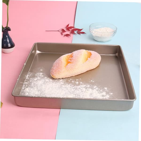 Multifunksjonelle bakeverktøy Firkantet kake Nonstick stålmateriale for kakebaking