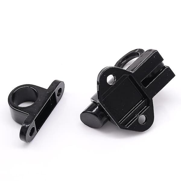 Automatisk Låsbolt i Aluminium Legering Kabinet Hardware Tilbehør (2 stk - Sort)