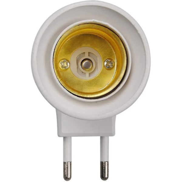 LED-lampe E27 EU-pluggadapterkonverter for lampeholder