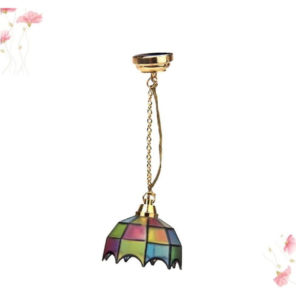 Mini Dukkehust Miniatur Dekorativ LED Bordlampe Loftlampe Dukkehust Tilbehør