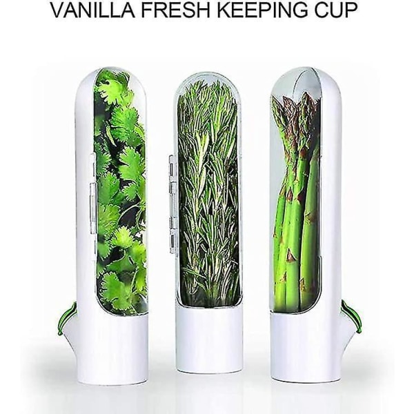 Vanilje Fresh Keeping Cup Vegetabilsk Crisper Kjøkken Oppbevaring