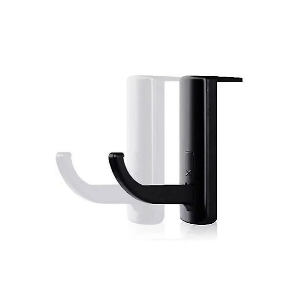 Universal Høretelefon Stativ Vægmontering Headset Hanger Klæbende Øretelefon Holder Stativ Øretelefon Display Stativ Krog Headset Tilbehør Hook Black 2pcs