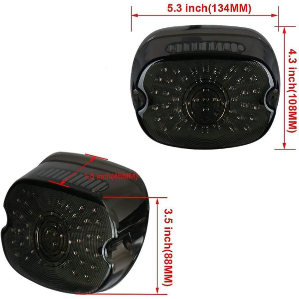 LED Retrofit Motorsykkel Baklys Spesial Multifunksjons LED Baklys Med Blinklys