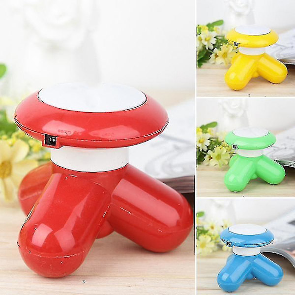 God Sund Mini Elektrisk Massager 3-benet Massageknap Til Kroppen Fod Bræt Ryg Nakke USB Opladning