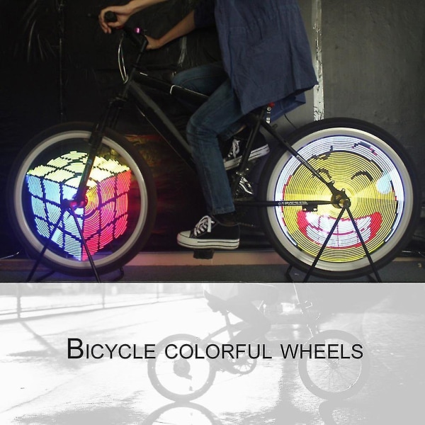 Ladattava LED-pyörän pyörän valo värikäs pyöräily