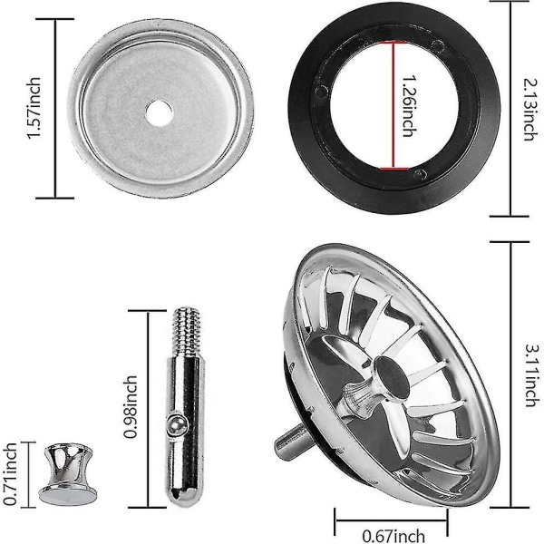 Sl Aftapningskurve Vask, 2 stk Heilwiy Diameter 78mm - 80mm Aftapningskurv Vask Aftapningskurv