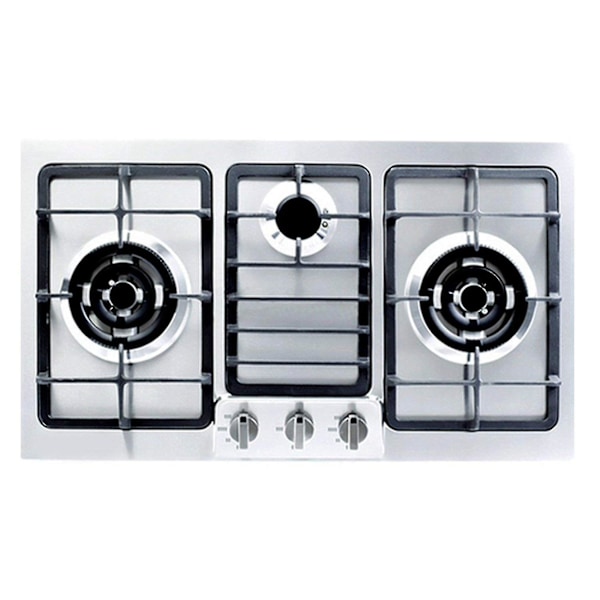 Komfurknapper, ovnknap 12 stk., zinklegering 6 mm universal sølv gaskomfur styreknapper adapter