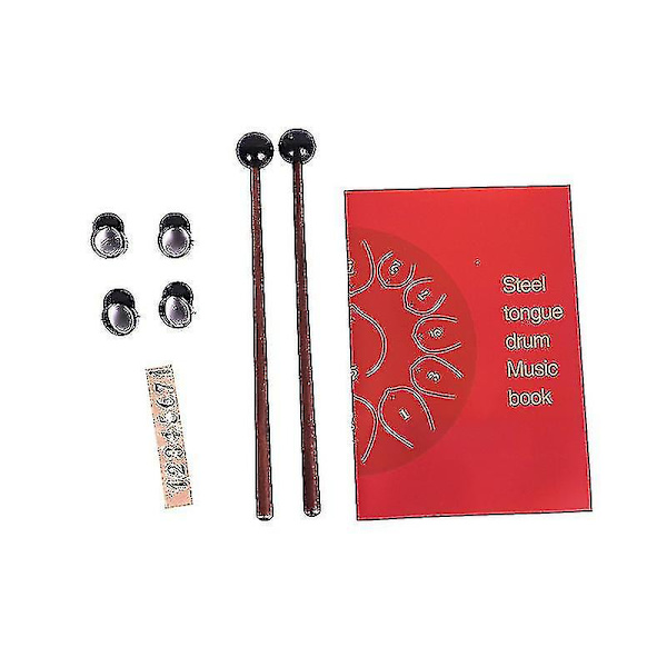 Stål Tongue Drum Panda Drum, 4,9 tommer 6 Note Tank Drum Percussion Instrument, c-nøgle Handpan Drum Med Trommestikker Bærepose, smukt Designet Og P