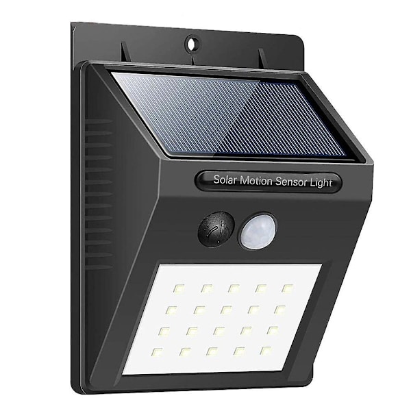 Solcellslampor för utomhusvägg, 2-pack, 3 lägen, LED-solceller