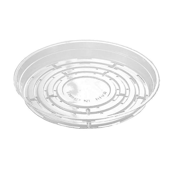 5-pack Växtfat, Transparent Plast Växtkruka Fat
