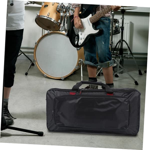 Gitarr effektpedalväska Bärbar väska för gitarr effektpedal Lätt Oxford tyg förvaringsväska för män