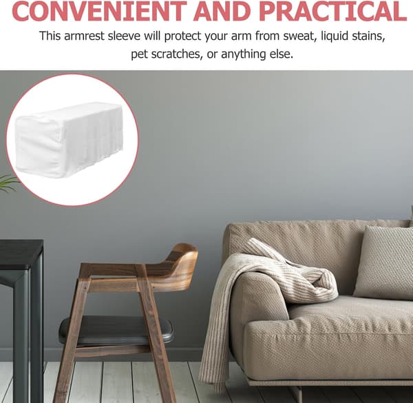2 stk. sofaputeovertrekk 21,7 x 9,7 x 5,7 tommer, elastisk plysj fløyelsstoff, sofaputebeskyttere, sofaputeovertrekk