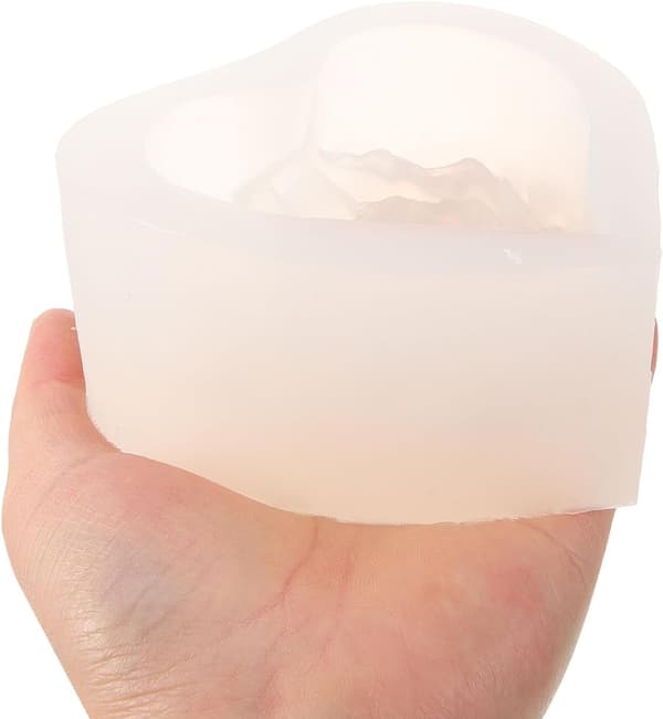 DIY Roseformet Silikon Såpeform for Håndverk, Duftlysform