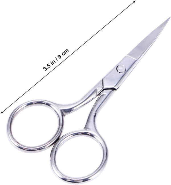Øjenbryn Næsehårssaks i rustfrit stål med blade, ansigtshårstrimmer til præcis pleje