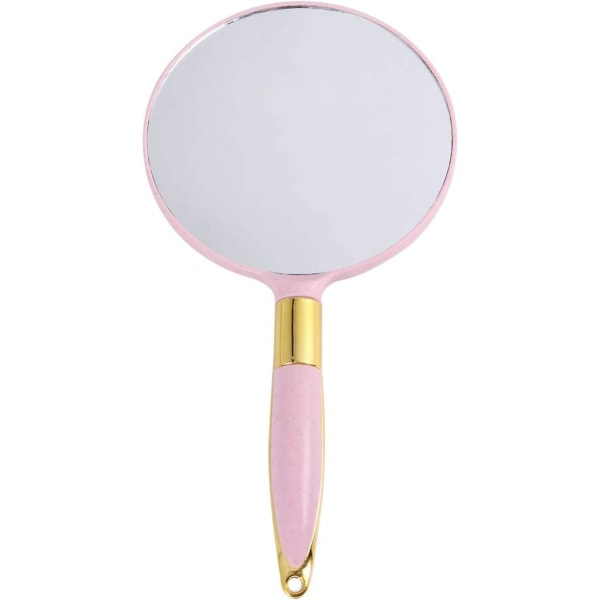 Håndspeil, rundt håndholdt speil med håndtak Vintage sminkespeil  kosmetikkrekvisita (rosa) 4cfa | Fyndiq
