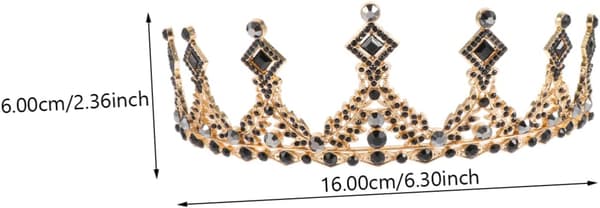Brudekrone Hodeplagg med Rhinestones Dansefest Fe-tiara