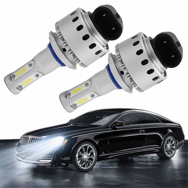 2 kpl 9005 COB-siruinen ajovalot LED-autolle 12000lm