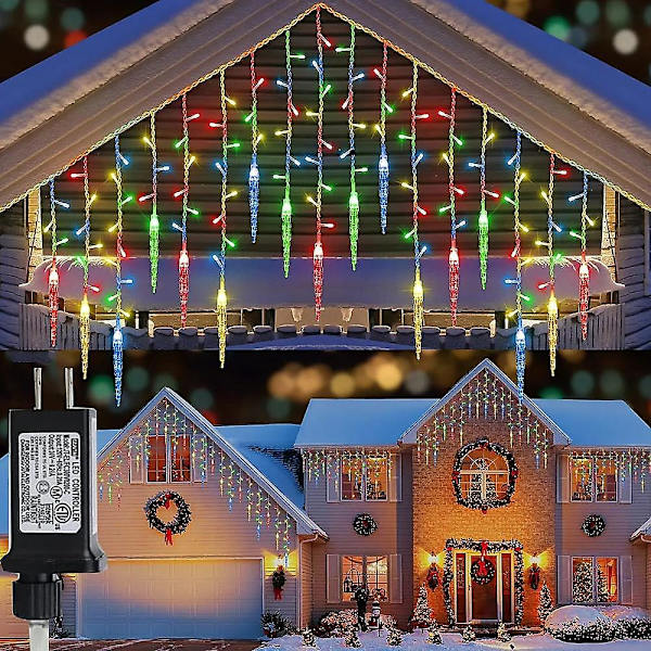 3,5 m 96 LED-valoa lumihiutaleverho valoketju makuuhuoneeseen