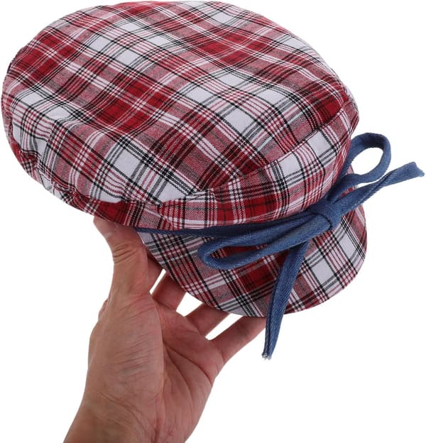 Minimalist Bow Beret Hat til kvinder Elegant flad top design Komfortabel pasform