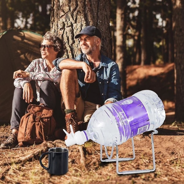 Vandkandeholder 5L bærbar flaske metalstativ Campingværktøj