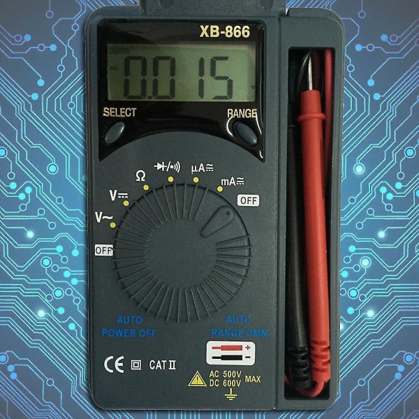 Auto Range LCD Mini AC/DC Digital Multimeter Voltmeter
