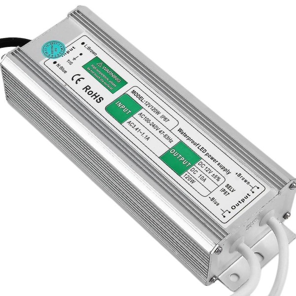 Vattentät 10a 120w 12v Switching Power Supply LED Display