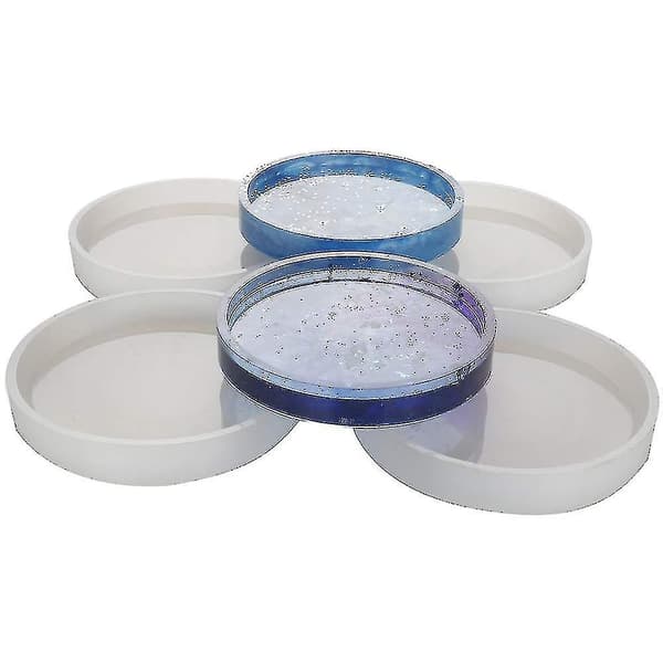 4 Pak Store DIY Runde Underkop Silikonform, Diameter 3.94 tommer/10 cm