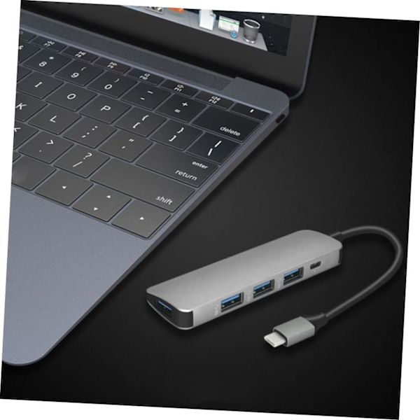 Multifunktionel USB Hub Port USB Udvidelses Dock til Laptop Letvægts Aluminium Legering Design Tilfældig