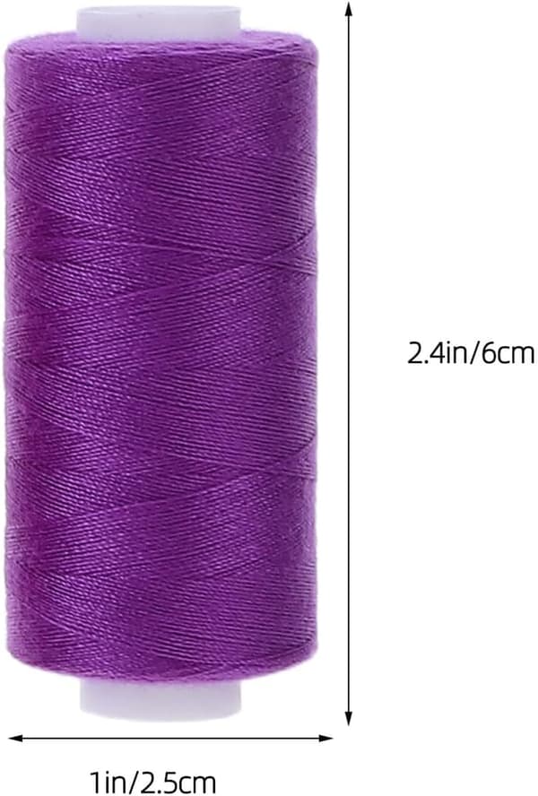 111 stk. sysett for maskinquilting, polyesterassortiment, spoleholder og trådsneller