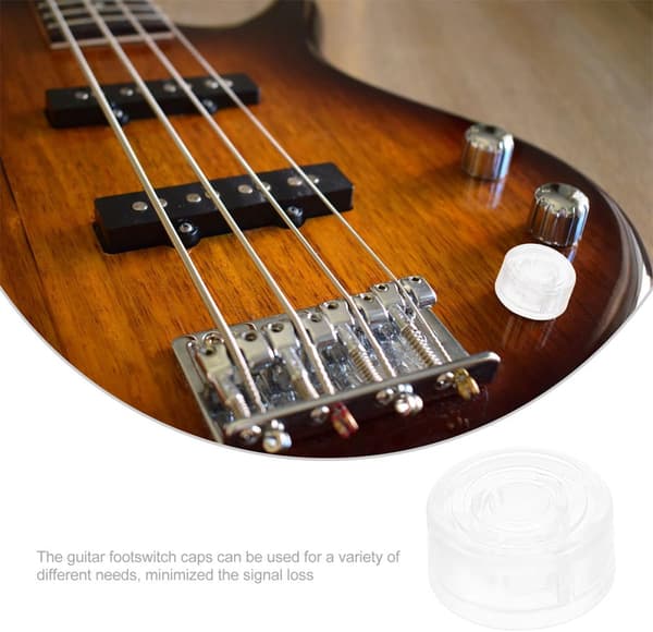 10 stk. Gitarfotbrytertopper Pedalhetter ABS-materiale Enkelt Elegant Design Minimalisert