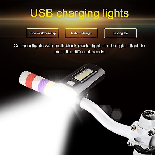USB-ladattava otsalamppu maastopyöräilyyn
