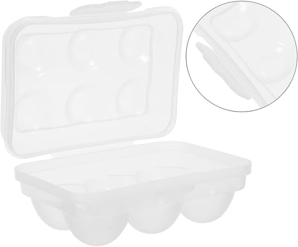 Bærbar camping eggholder eggorganisator flat PP-plastdesign med bevaring av friskhet