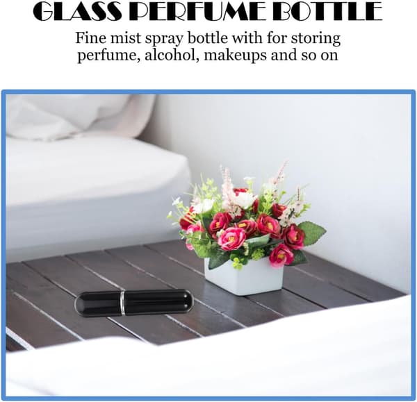 5 st mini parfymflaska spray tomma flaskor för resor och sminkhållare