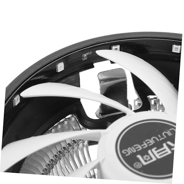 PC Computer Køler Lydløs Køleventilator Computertilbehør CPU Radiator Computer Køleventilator Farverigt Lys