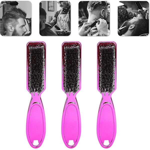 Skäggstylingborste, Multifunktionell Hängande Böjd Handtagskam för Alla Skäggtyper (3-pack)