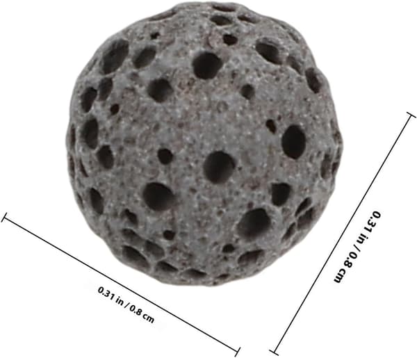 39 stk. naturlige vulkanske steiner eterisk olje diffuser steiner 8 mm svart lava aromaterapi steiner