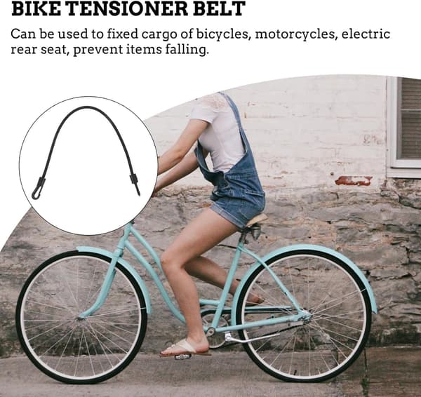 4 st elastiska gummiband med krokar, stretchiga bagageremmar för camping och väskfixering