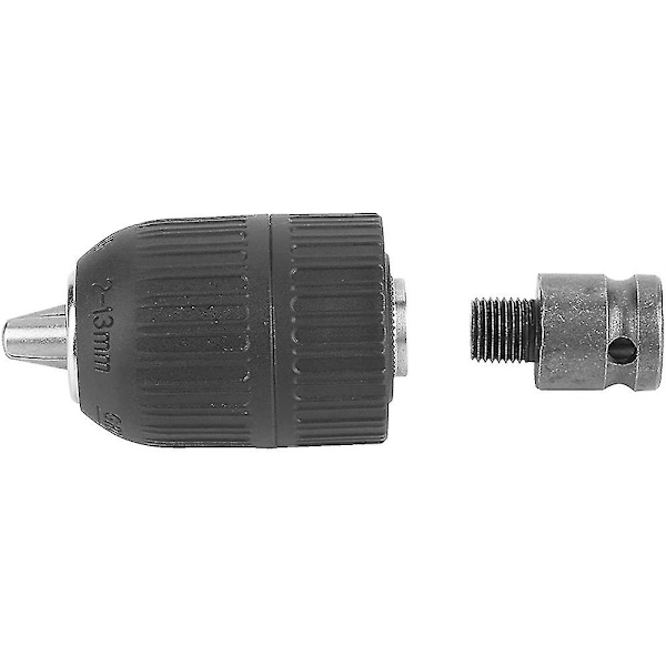 Borrchuck - 2-13mm Nyckelös Borrchuck 1/2 tum-20unf Med 1/2 tum Chuckadapter För Slagnyckel