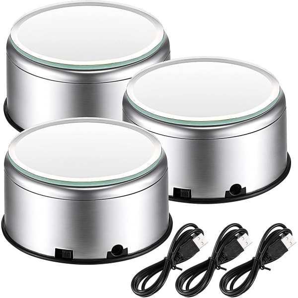 Jetec Cup Display Stand Turner Roterande Kristall Displaybas 360 Grader Tumblers Cup