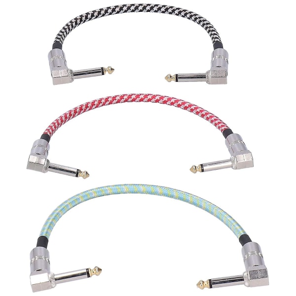 Guitar Effect Pedal Cables Braided Cables Guitar Patch Cable Connector Music Instrument Accessories