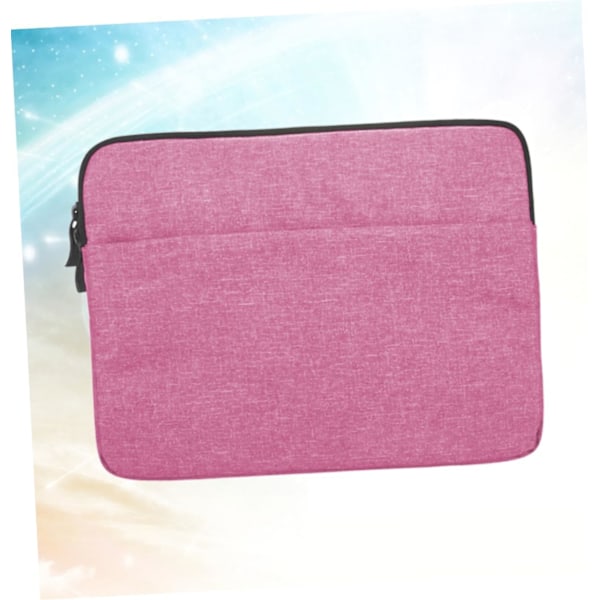 Beskyttende taske til bærbar computer 15,6'' Laptop Sleeve Case Bærbar Taske Lynlås Enkel Stilfuld Rosafarvet