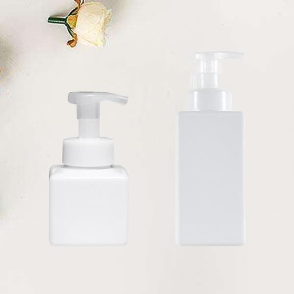 2-pack återanvändbara skumpumpflaskor, 250 ml och 450 ml kapacitet