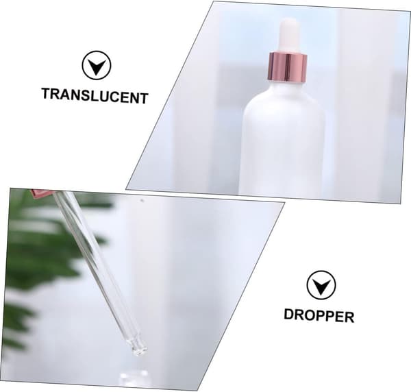 Matta frostat glas ögondroppflaskor 12 st 50 ml påfyllningsbara tomma reseflaskor för underförpackning